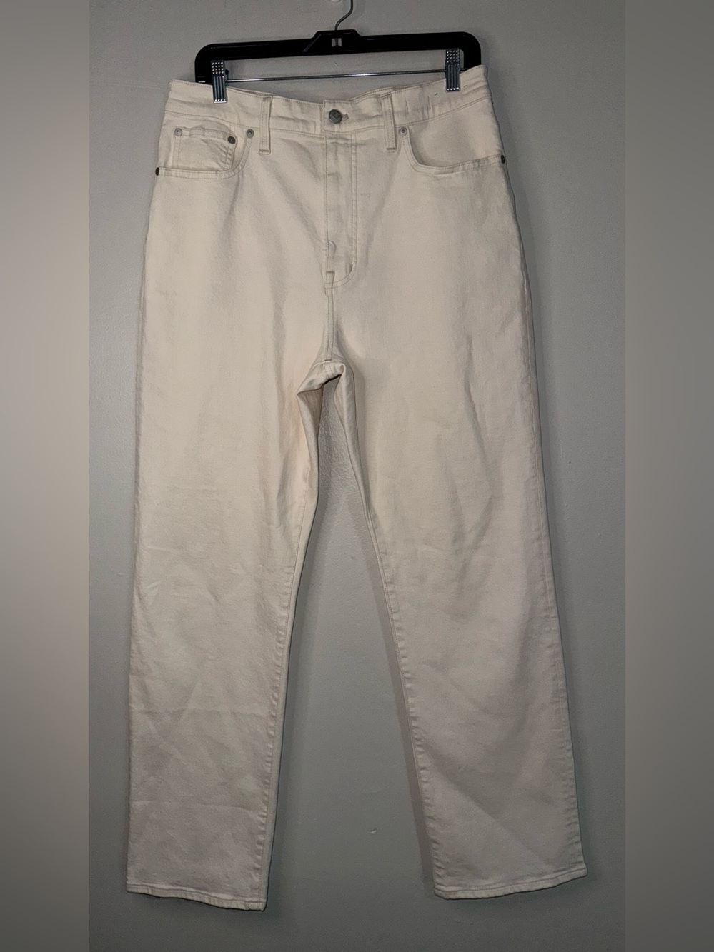 Madewell  90s Straight-Leg White Denim Jeans